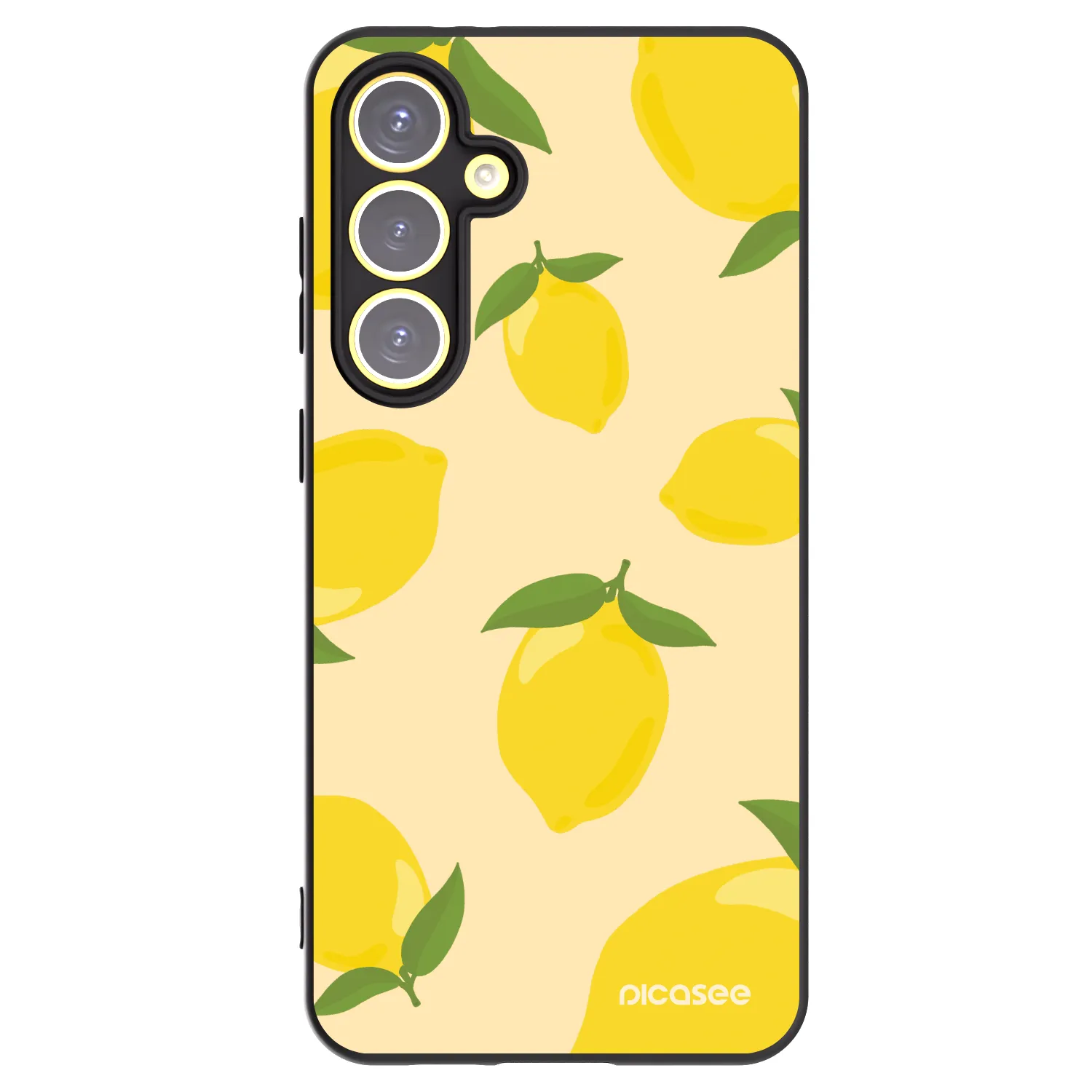Picasee silikonowe czarne etui na Samsung Galaxy S24 FE S721B - Limoncella