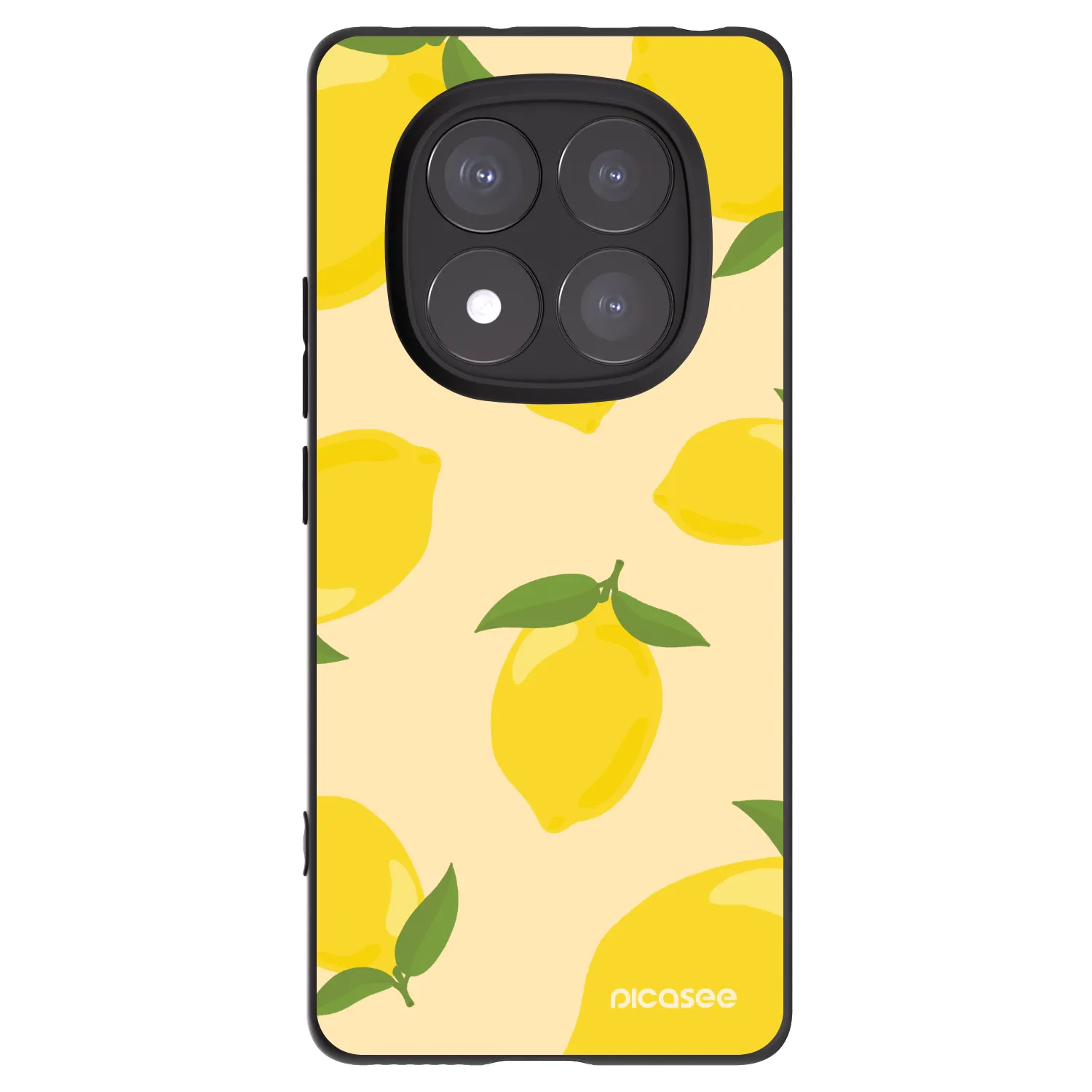 Picasee silikonowe czarne etui na Xiaomi Redmi Note 14 Pro 5G - Limoncella