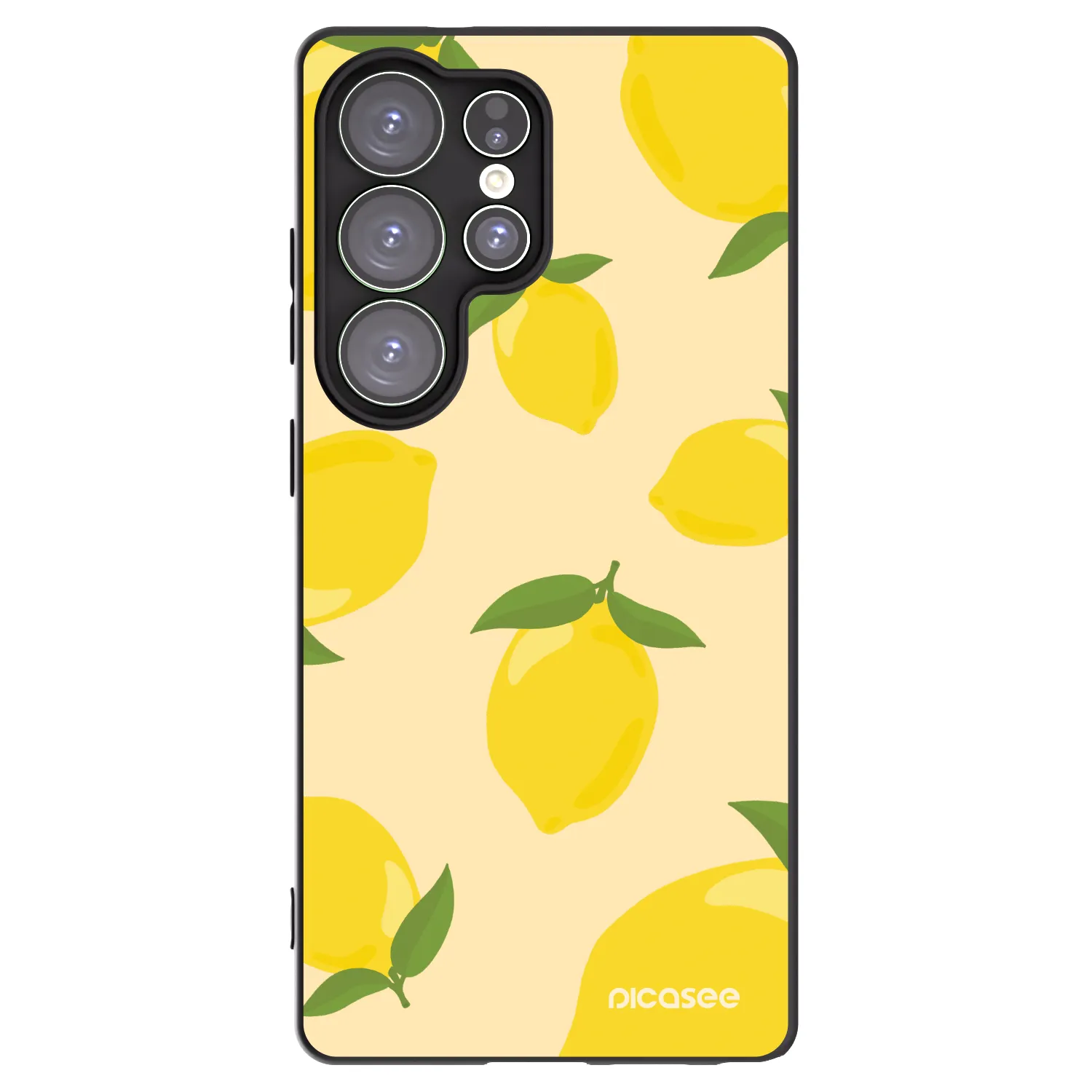 Picasee silikonowe czarne etui na Samsung Galaxy S25 Ultra 5G - Limoncella