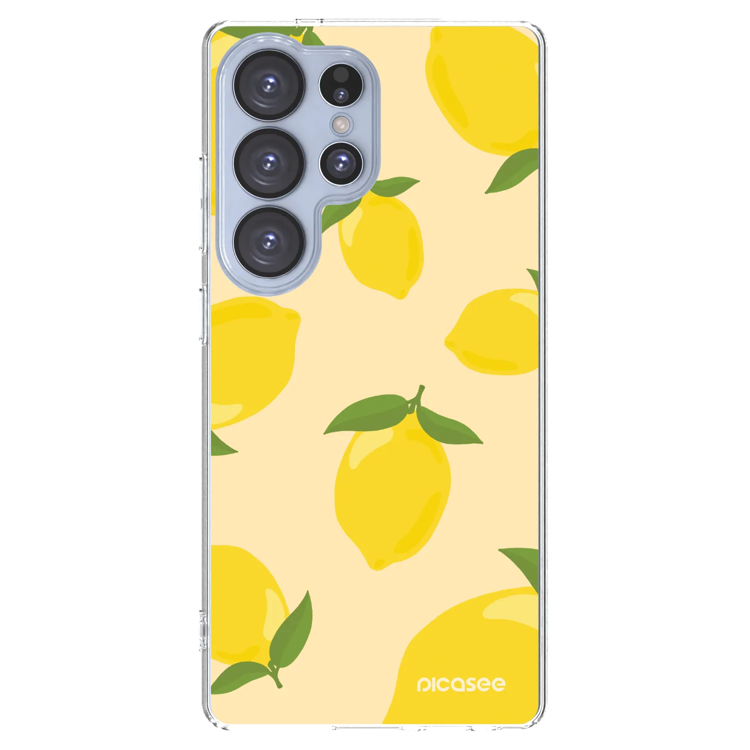 Picasee silikonowe przeźroczyste etui na Samsung Galaxy S25 Ultra 5G - Limoncella