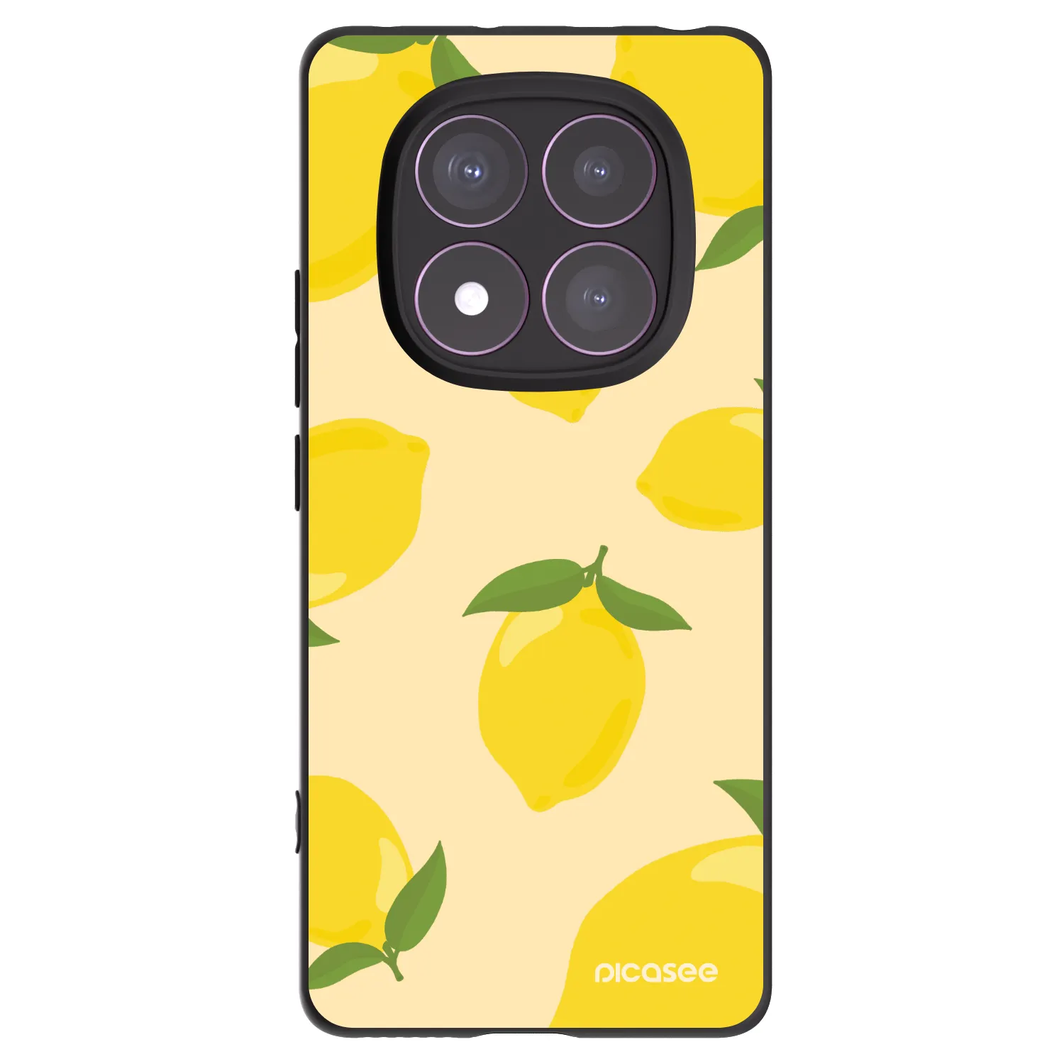 Picasee silikonowe czarne etui na Xiaomi Redmi Note 14 Pro 4G - Limoncella