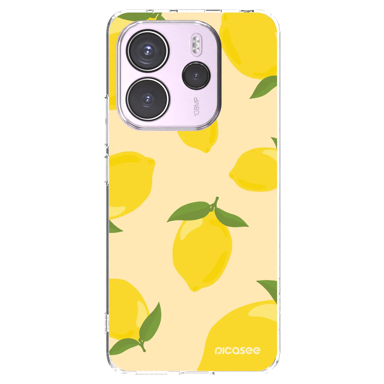 Picasee silikonowe przeźroczyste etui na Xiaomi Redmi Note 14 4G - Limoncella