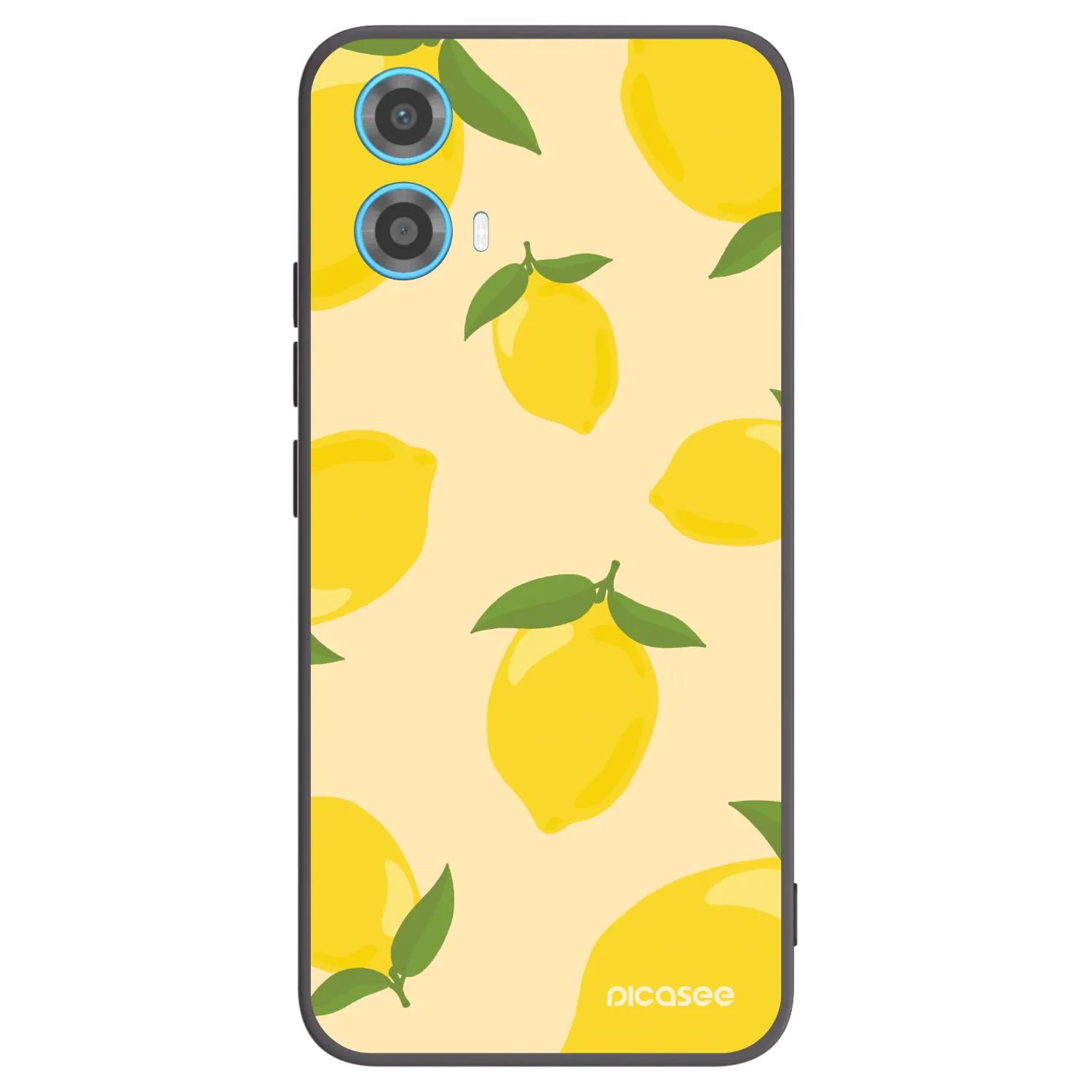 Picasee silikonowe czarne etui na Motorola Moto G34 5G - Limoncella