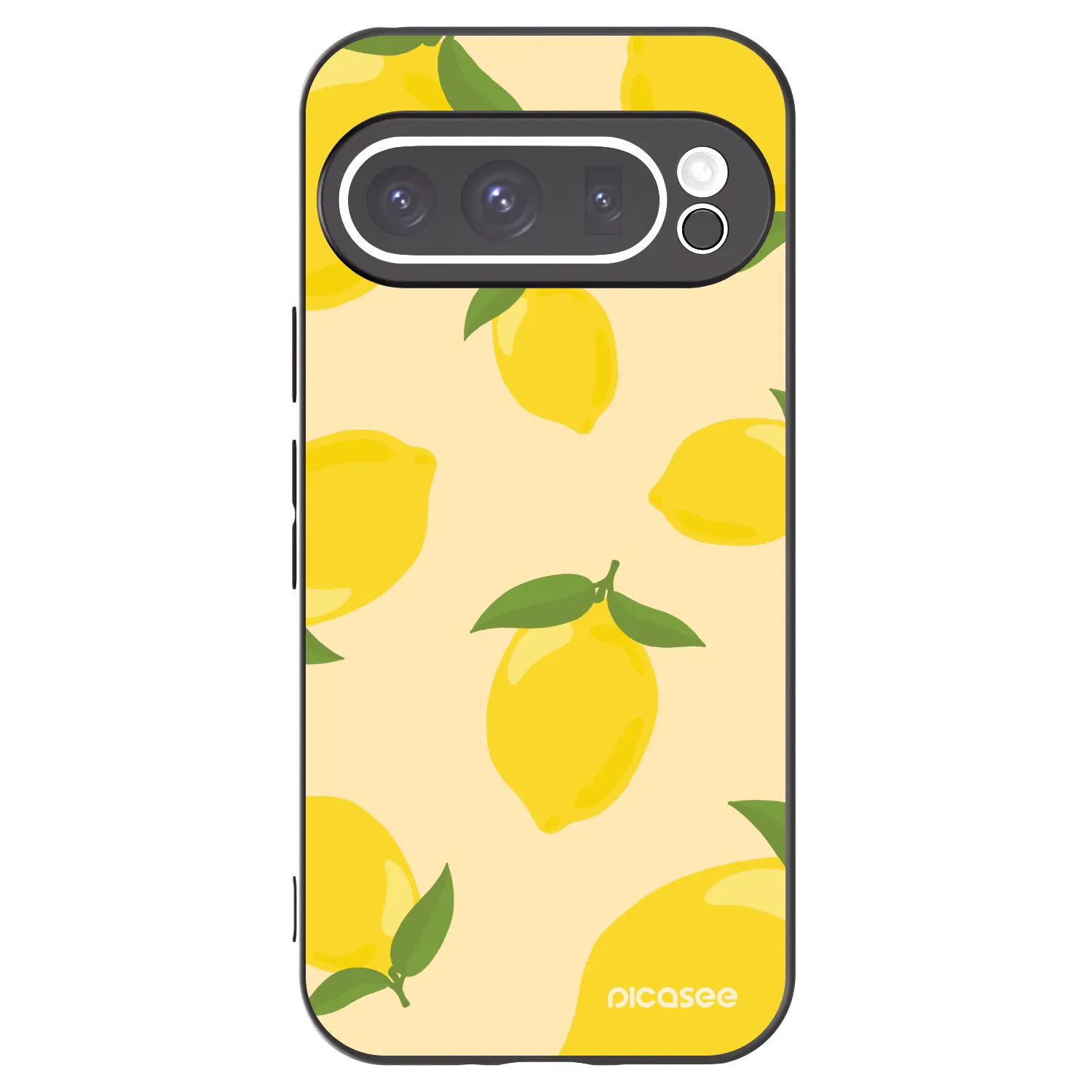 Picasee silikonowe czarne etui na Google Pixel 9 Pro - Limoncella