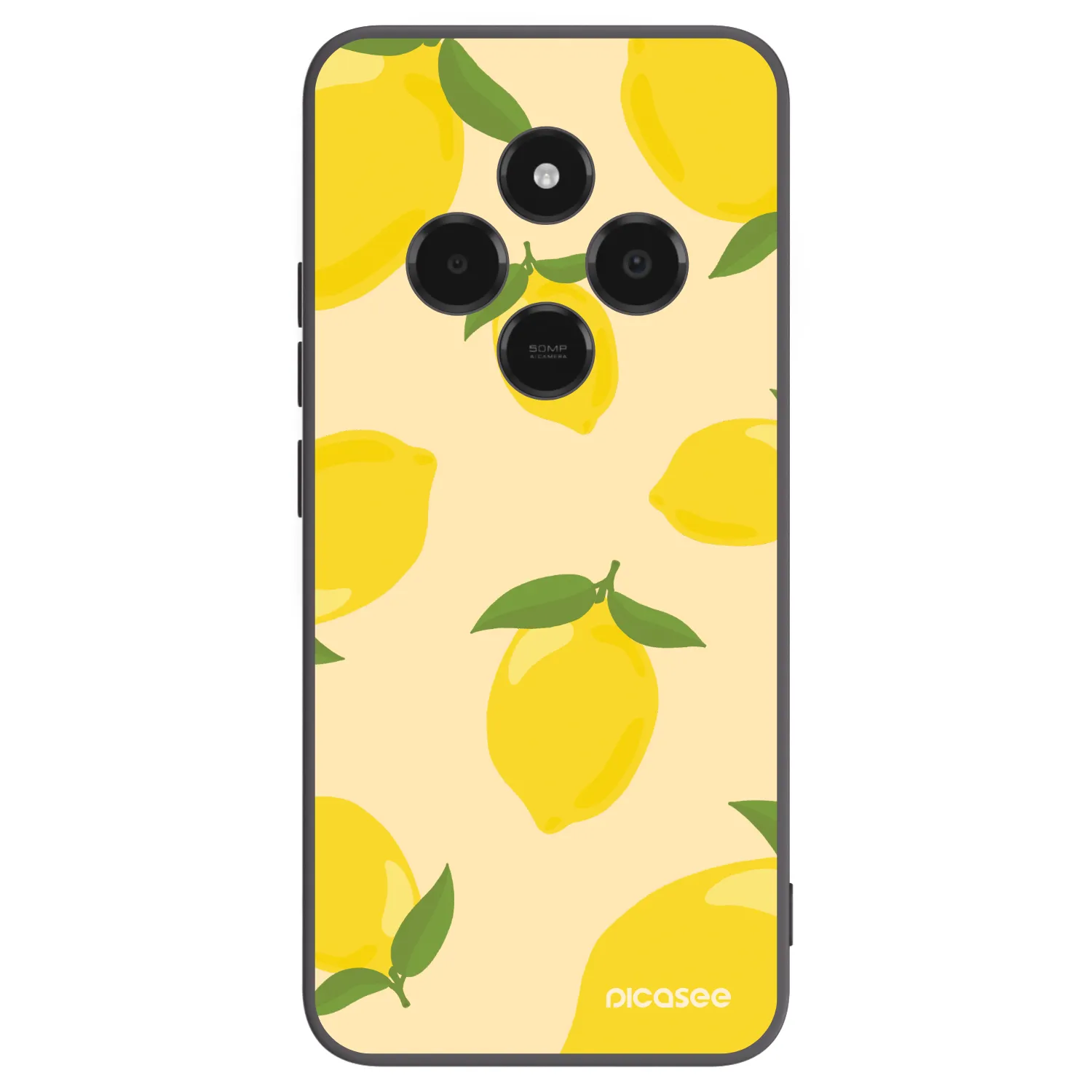 Picasee silikonowe czarne etui na Xiaomi Poco C75 - Limoncella