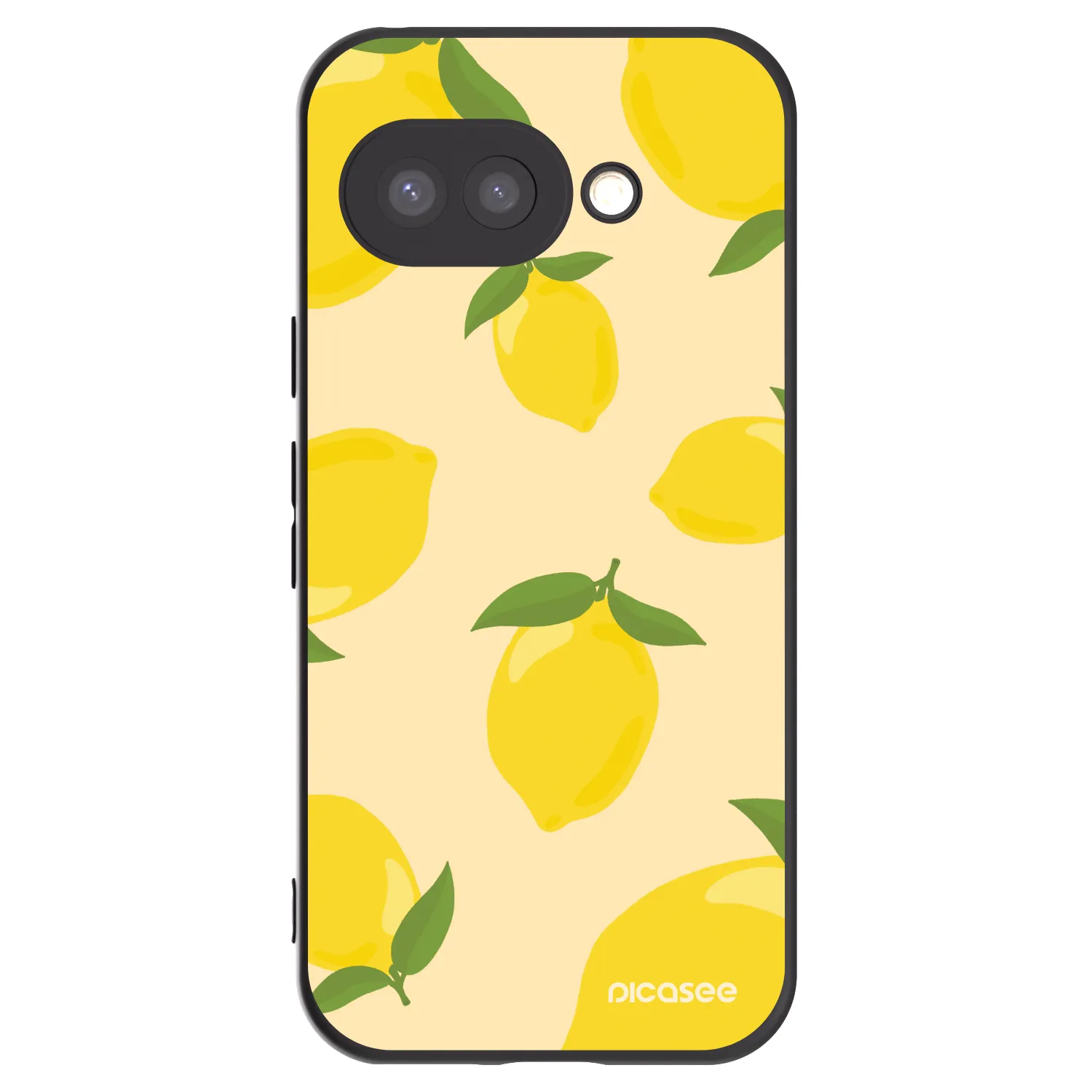 Picasee silikonowe czarne etui na Google Pixel 9a - Limoncella
