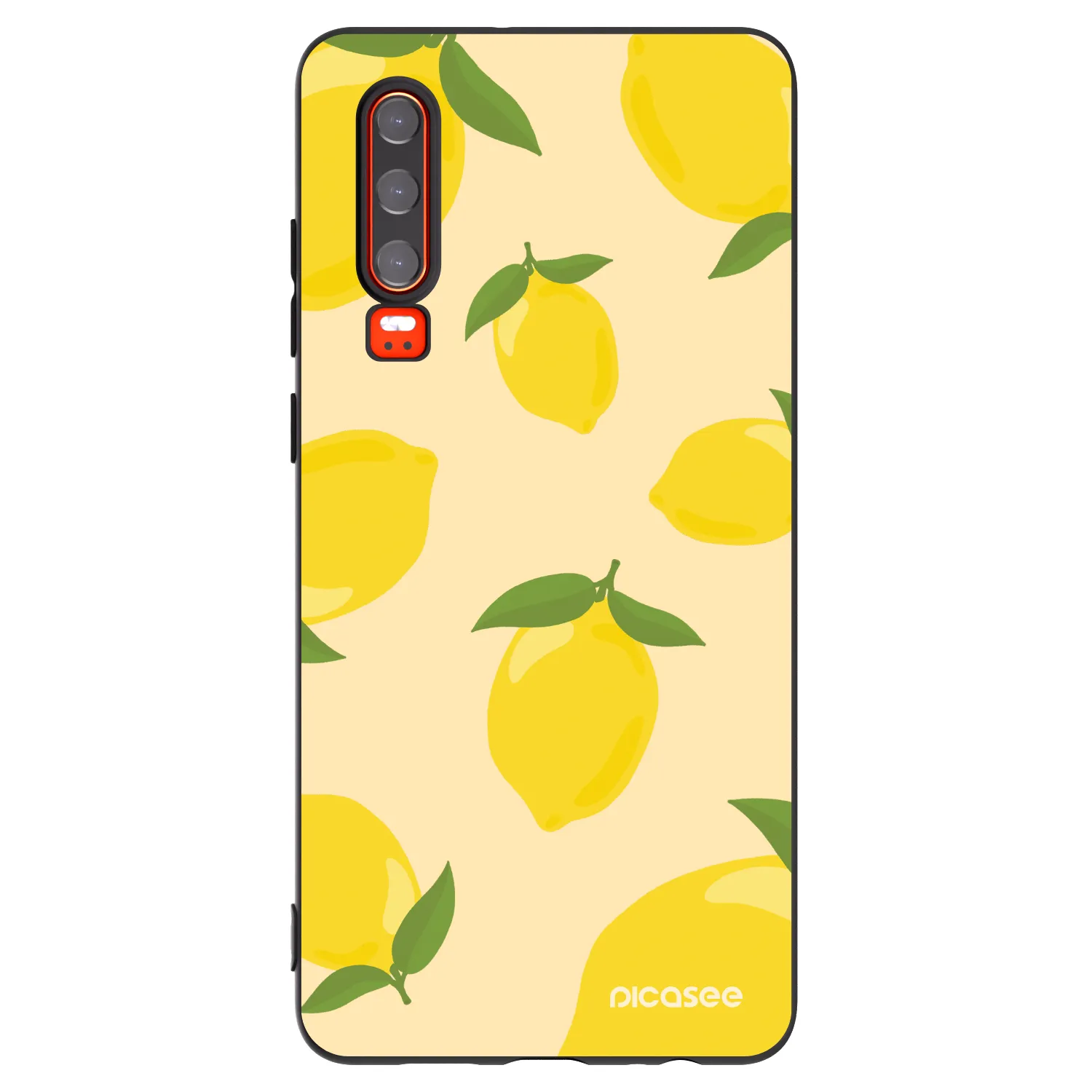 Picasee silikonowe czarne etui na Huawei P30 - Limoncella