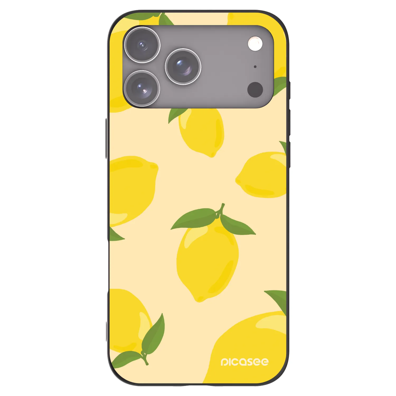 Picasee silikonowe czarne etui na Apple iPhone 17 Pro Max - Limoncella