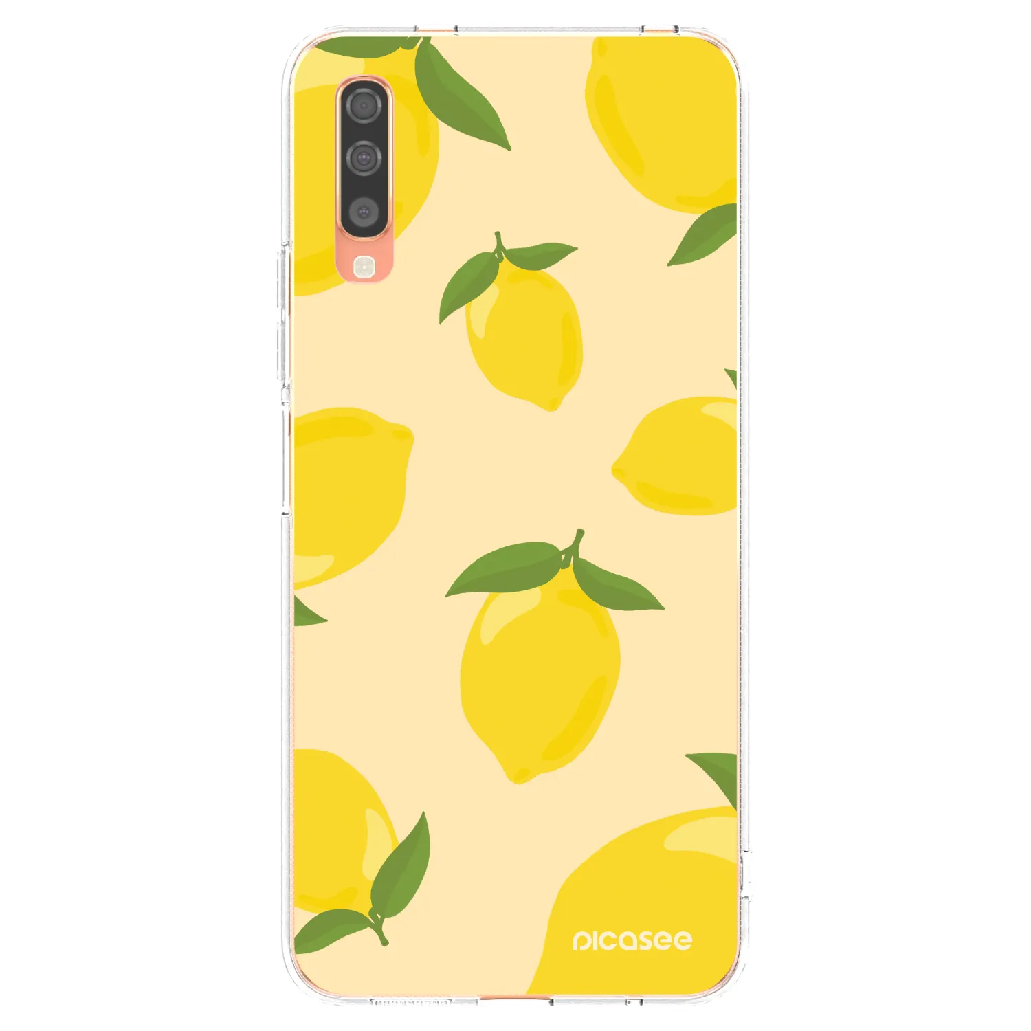 Picasee silikonowe przeźroczyste etui na Samsung Galaxy A70 A705F - Limoncella