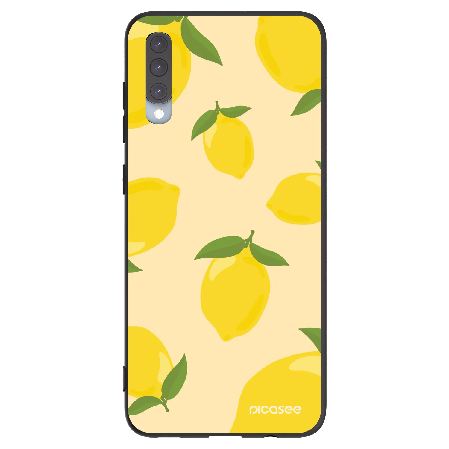 Picasee silikonowe czarne etui na Samsung Galaxy A70 A705F - Limoncella