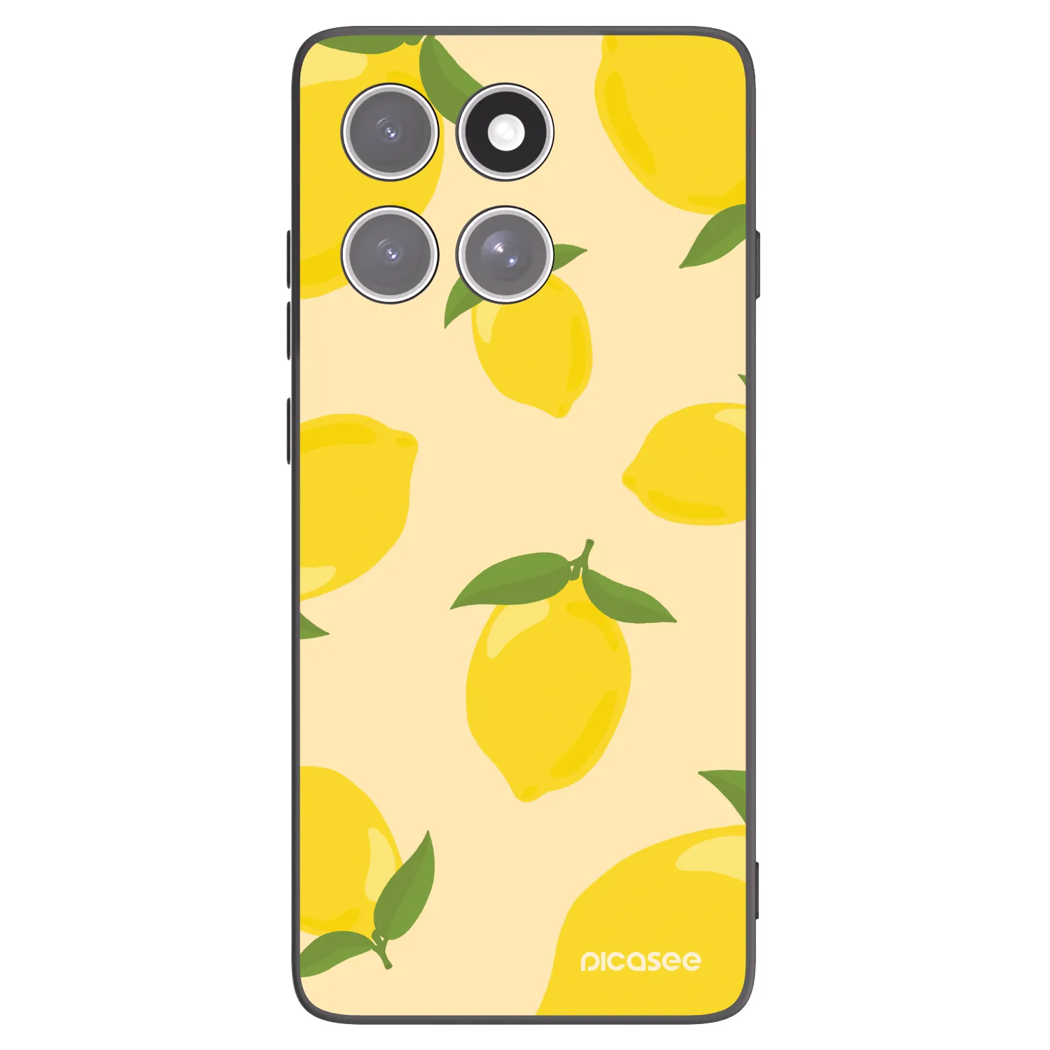 Picasee silikonowe czarne etui na Motorola Edge 60 Pro - Limoncella