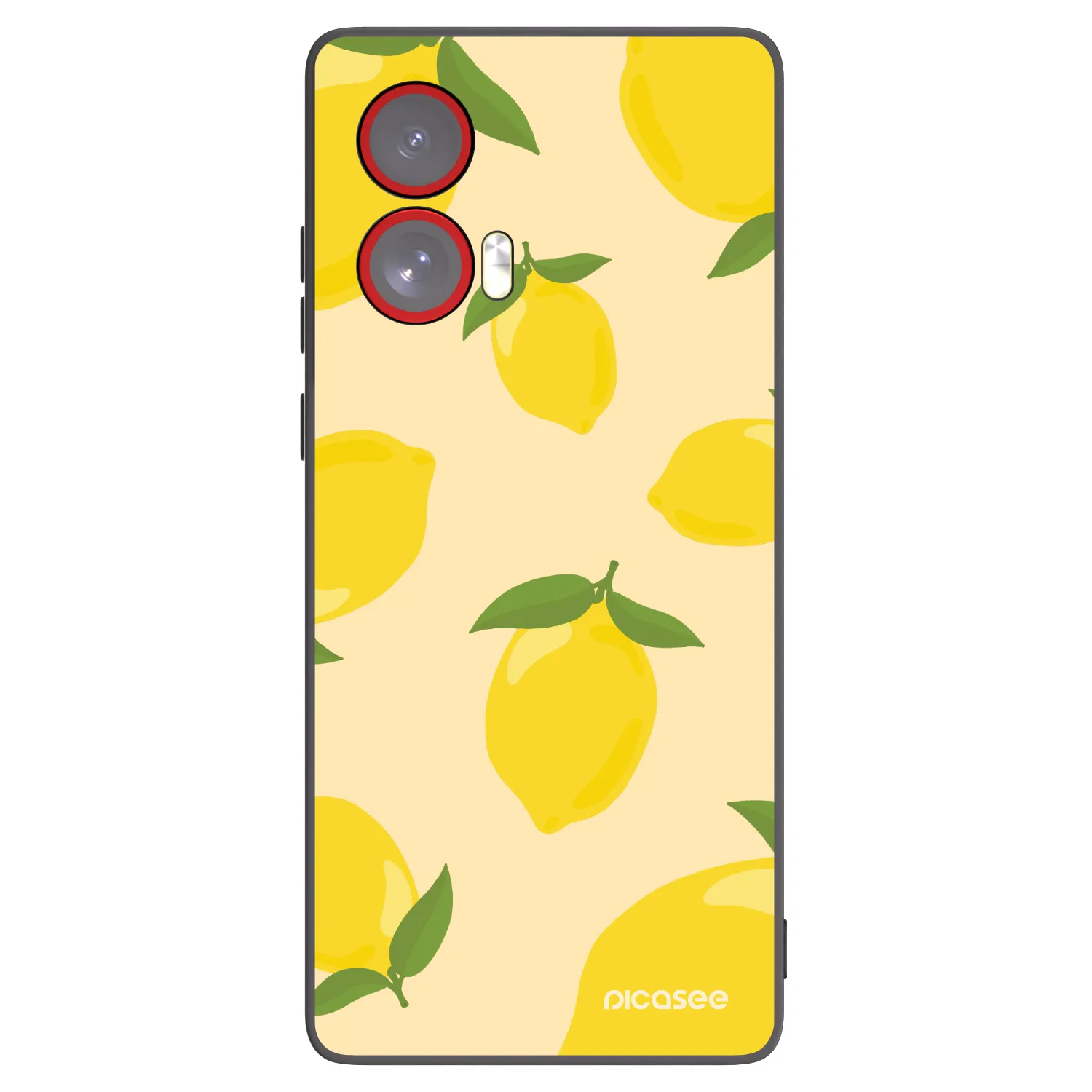 Picasee silikonowe czarne etui na Motorola Edge 50 Fusion - Limoncella
