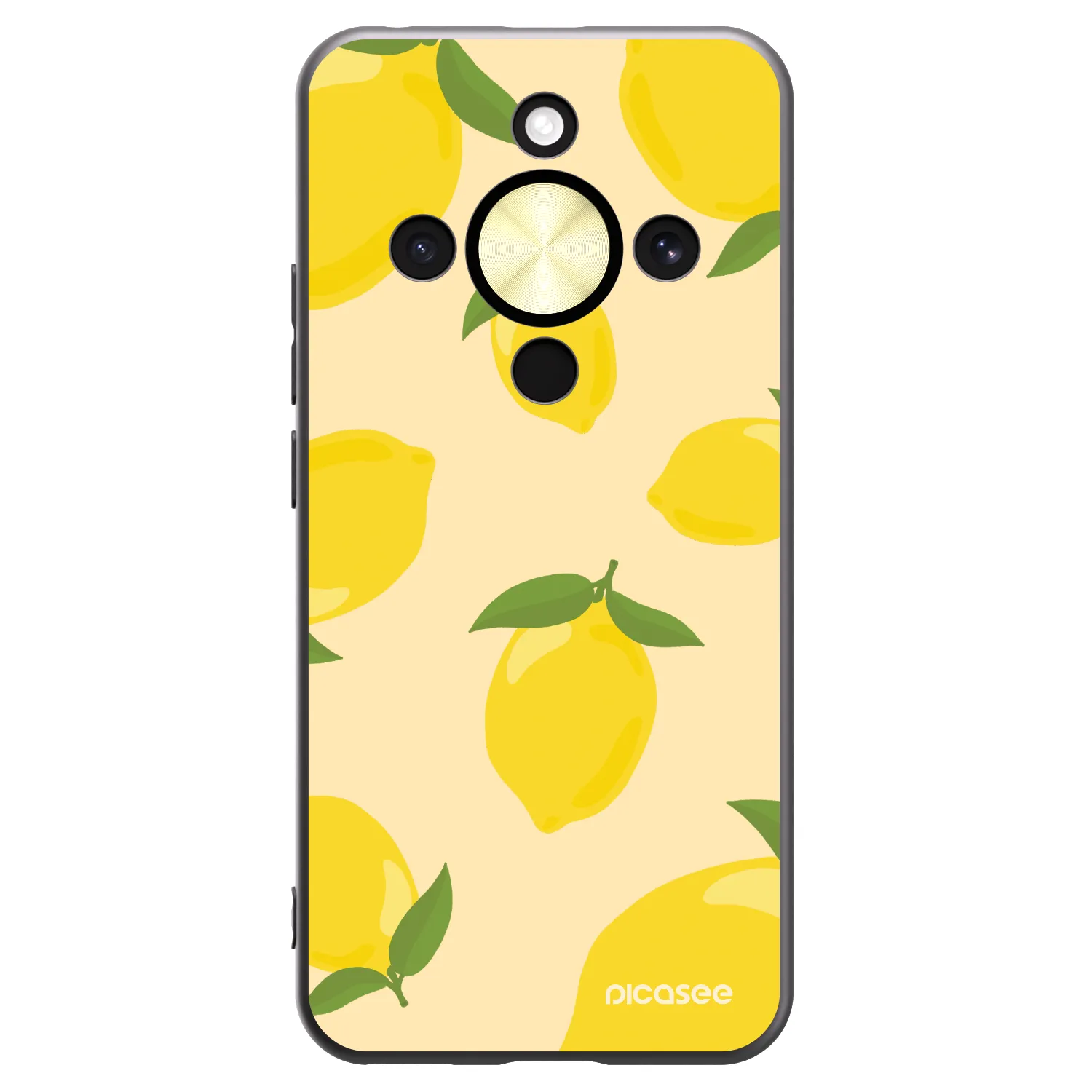 Picasee silikonowe czarne etui na Honor Magic8 Lite 5G - Limoncella