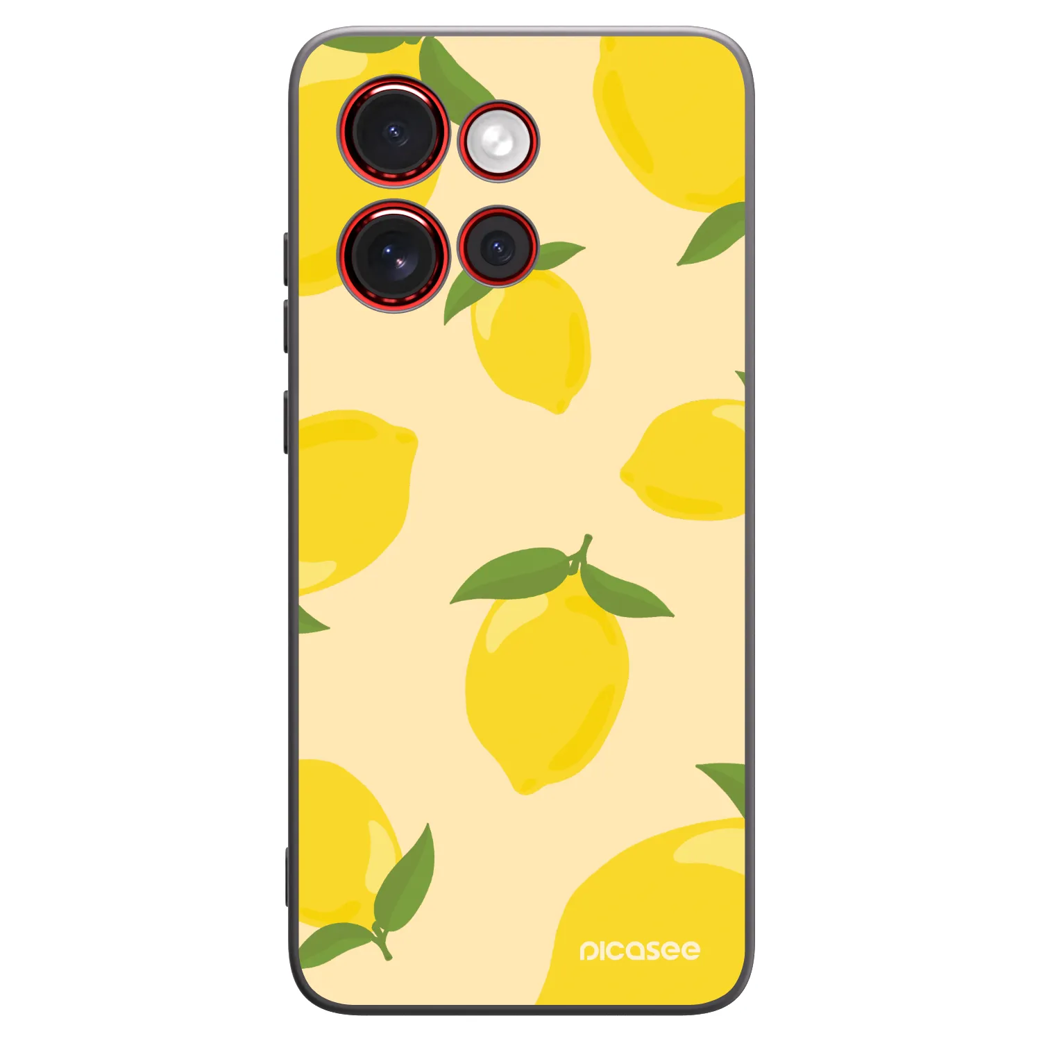 Picasee silikonowe czarne etui na Motorola Edge 60 Neo 5G - Limoncella