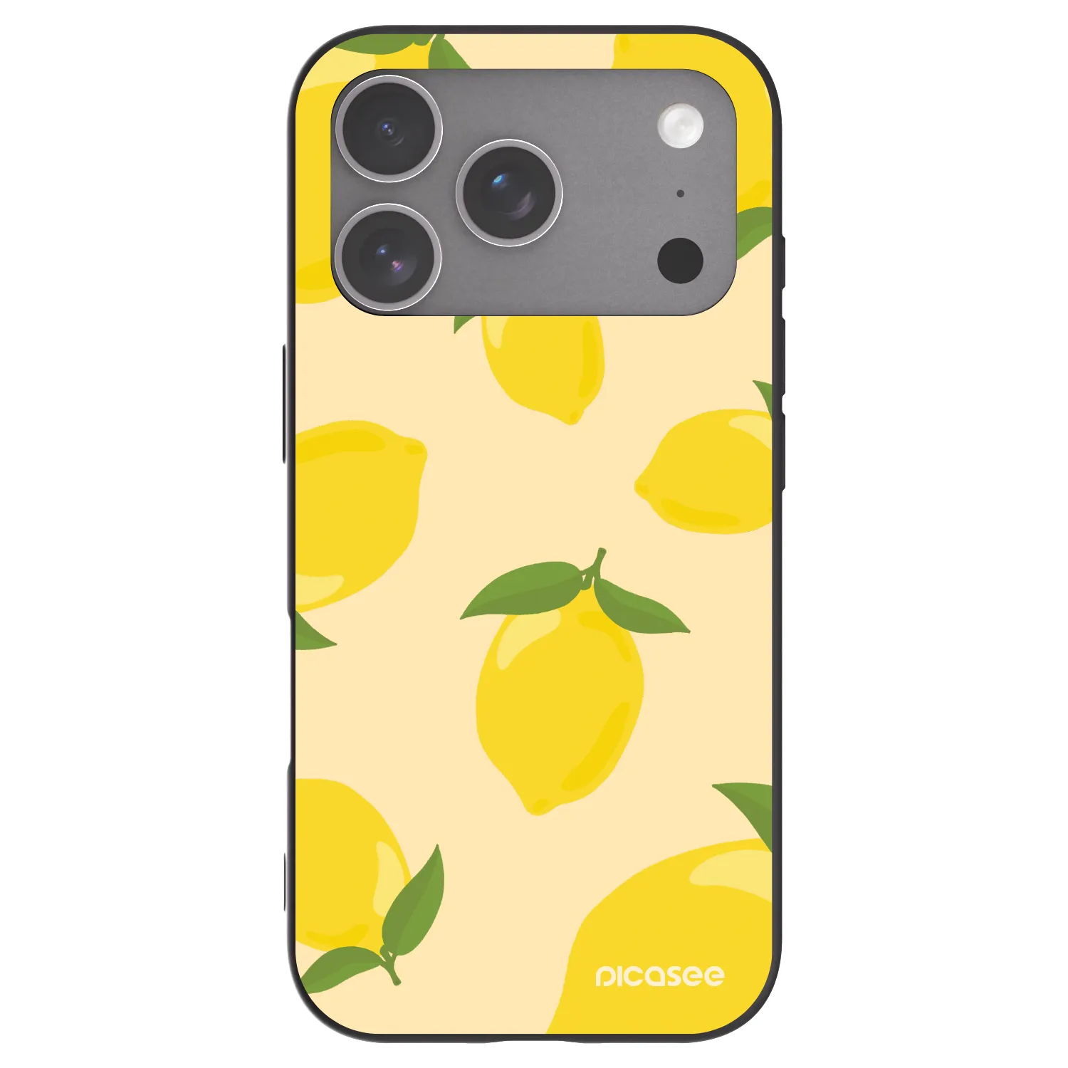 Picasee silikonowe czarne etui na Apple iPhone 18 Pro - Limoncella