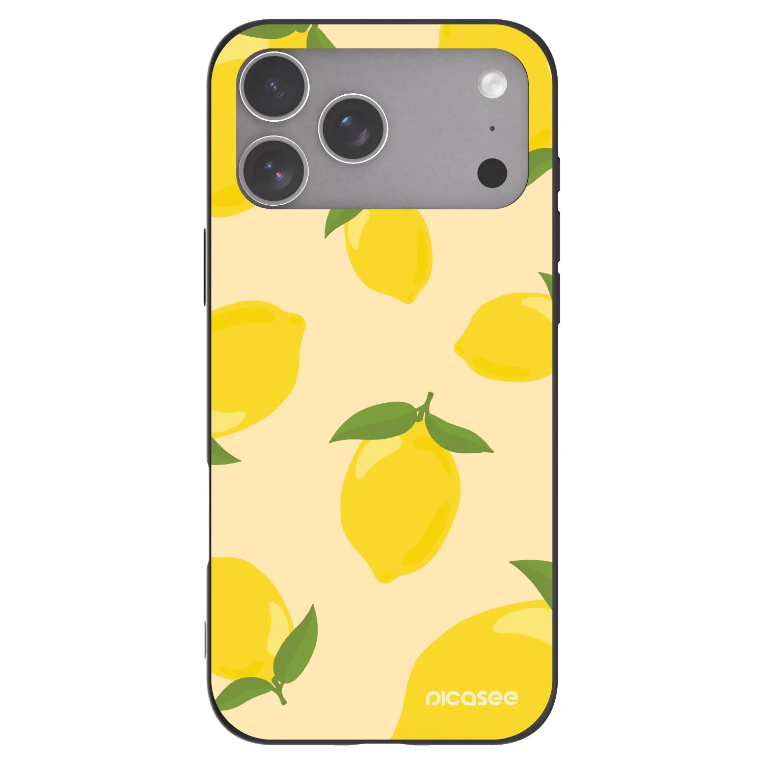 Picasee silikonowe czarne etui na Apple iPhone 18 Pro Max - Limoncella