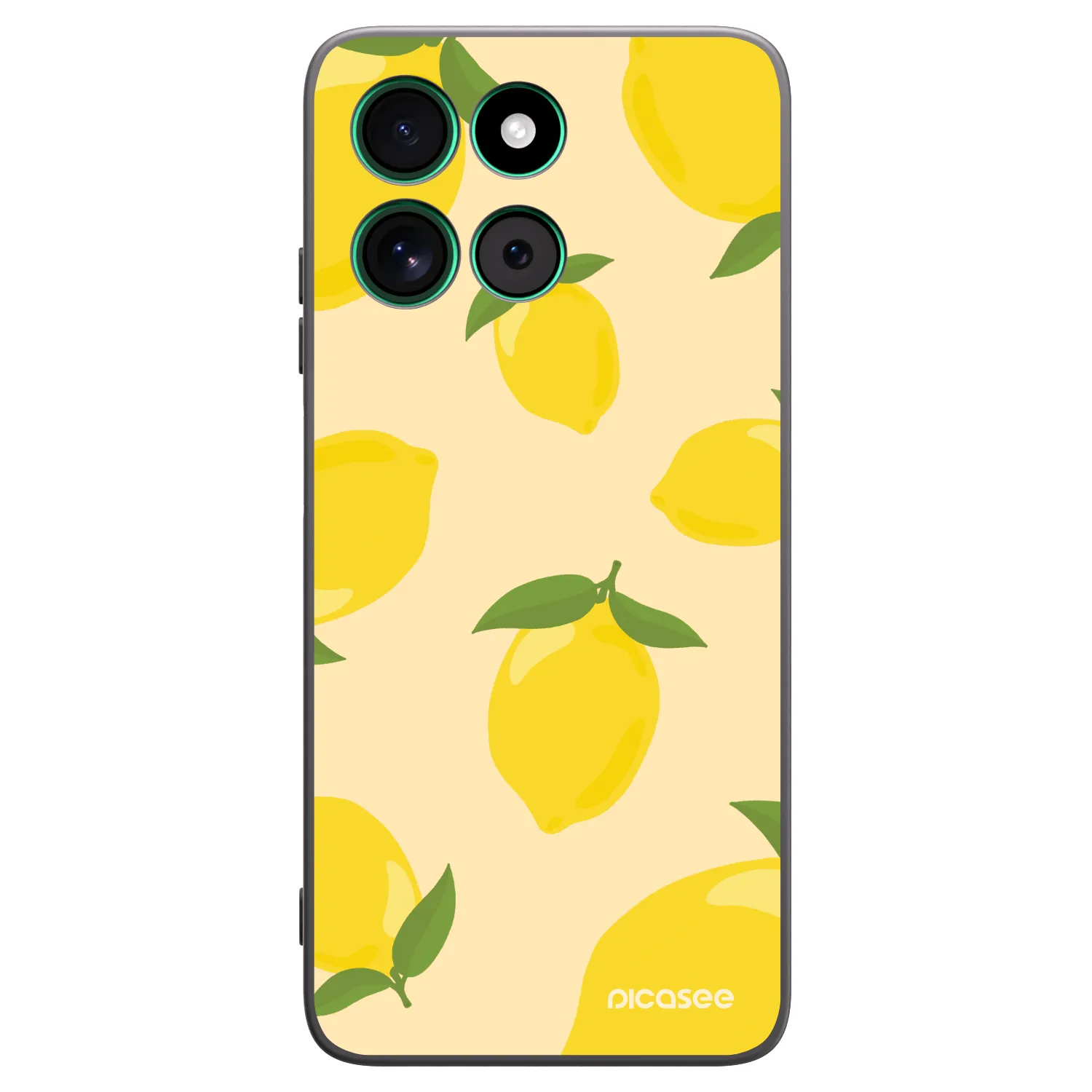 Picasee silikonowe czarne etui na Motorola Moto G57 Power - Limoncella