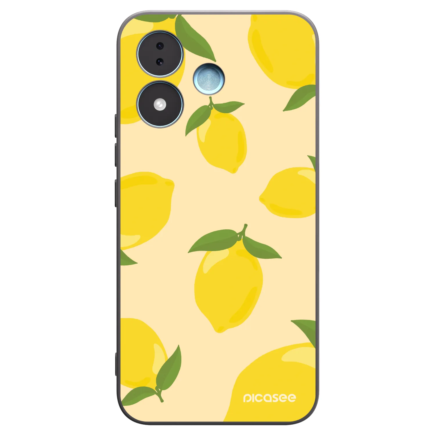 Picasee silikonowe czarne etui na Xiaomi Redmi Note 17 5G - Limoncella