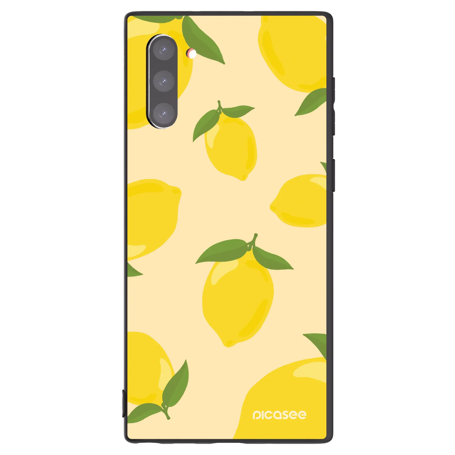 Picasee silikonowe czarne etui na Samsung Galaxy Note 10 N970F - Limoncella