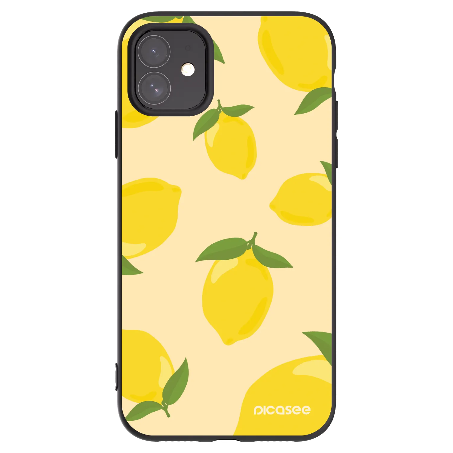 Picasee silikonowe czarne etui na Apple iPhone 11 - Limoncella