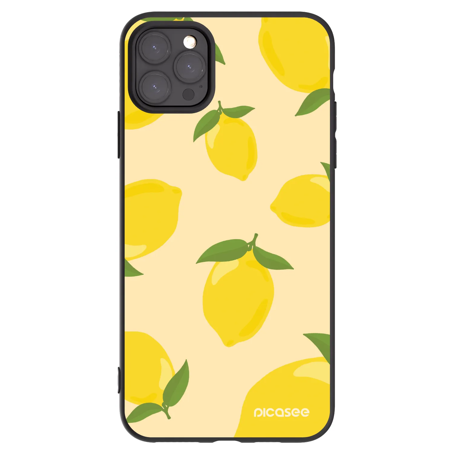 Picasee silikonowe czarne etui na Apple iPhone 11 Pro Max - Limoncella
