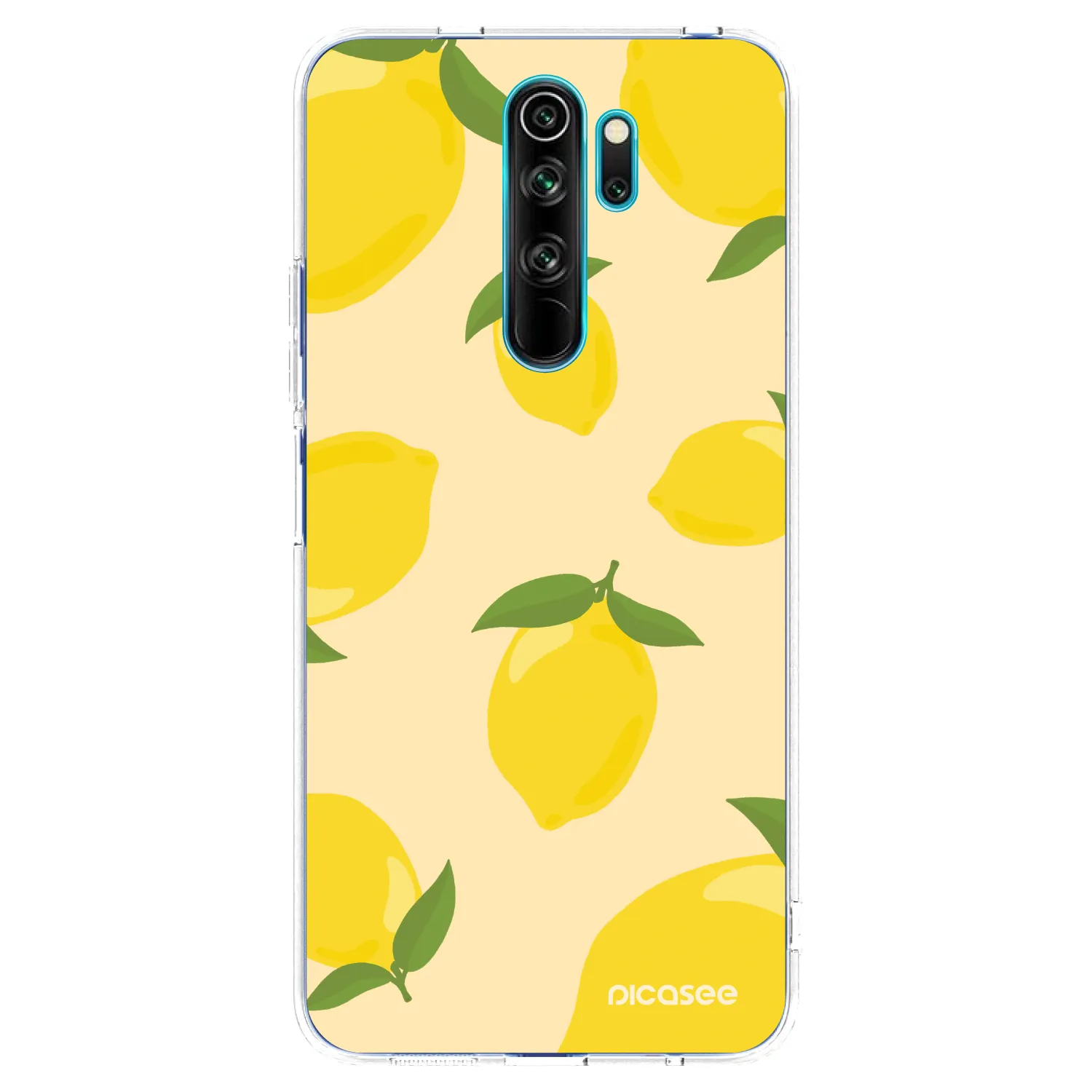 Picasee silikonowe przeźroczyste etui na Xiaomi Redmi Note 8 Pro - Limoncella
