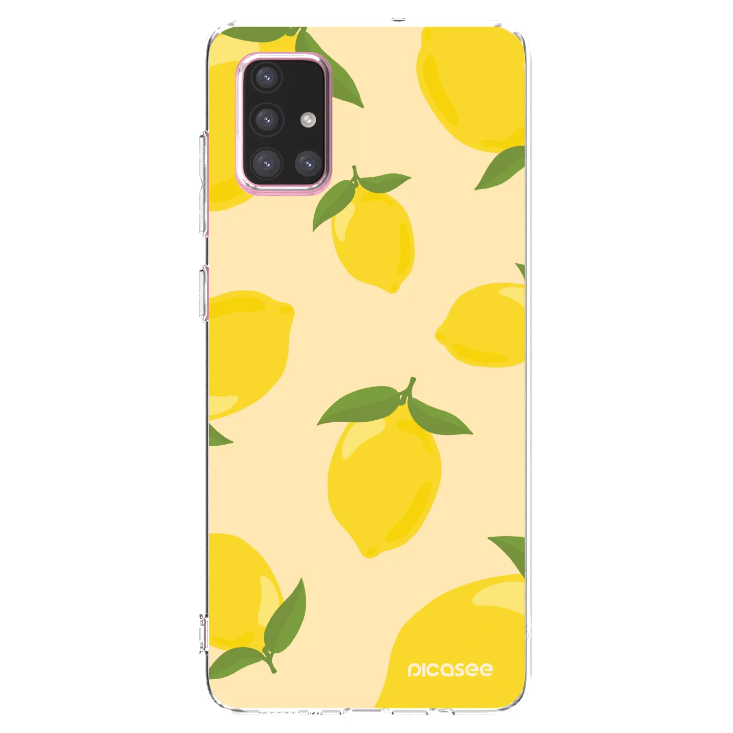 Picasee silikonowe przeźroczyste etui na Samsung Galaxy A71 A715F - Limoncella