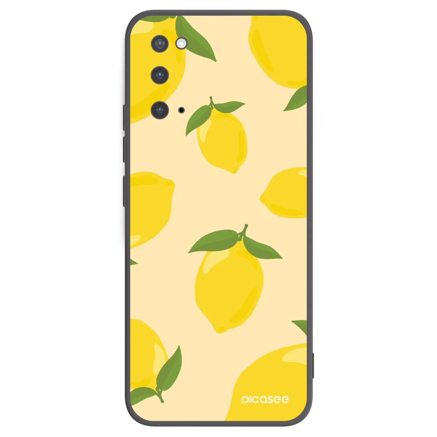 Picasee silikonowe czarne etui na Samsung Galaxy S20 G980F - Limoncella