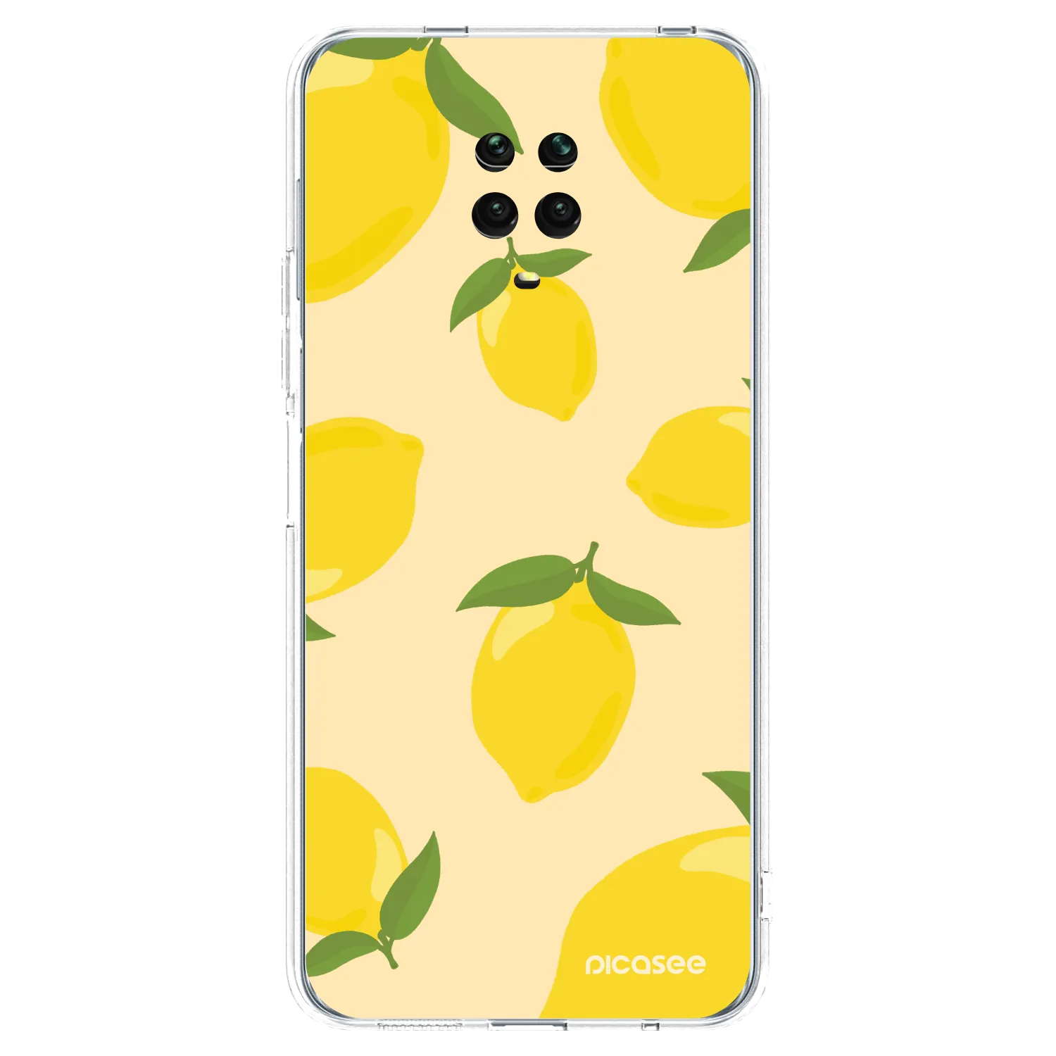 Picasee silikonowe przeźroczyste etui na Xiaomi Redmi Note 9S - Limoncella