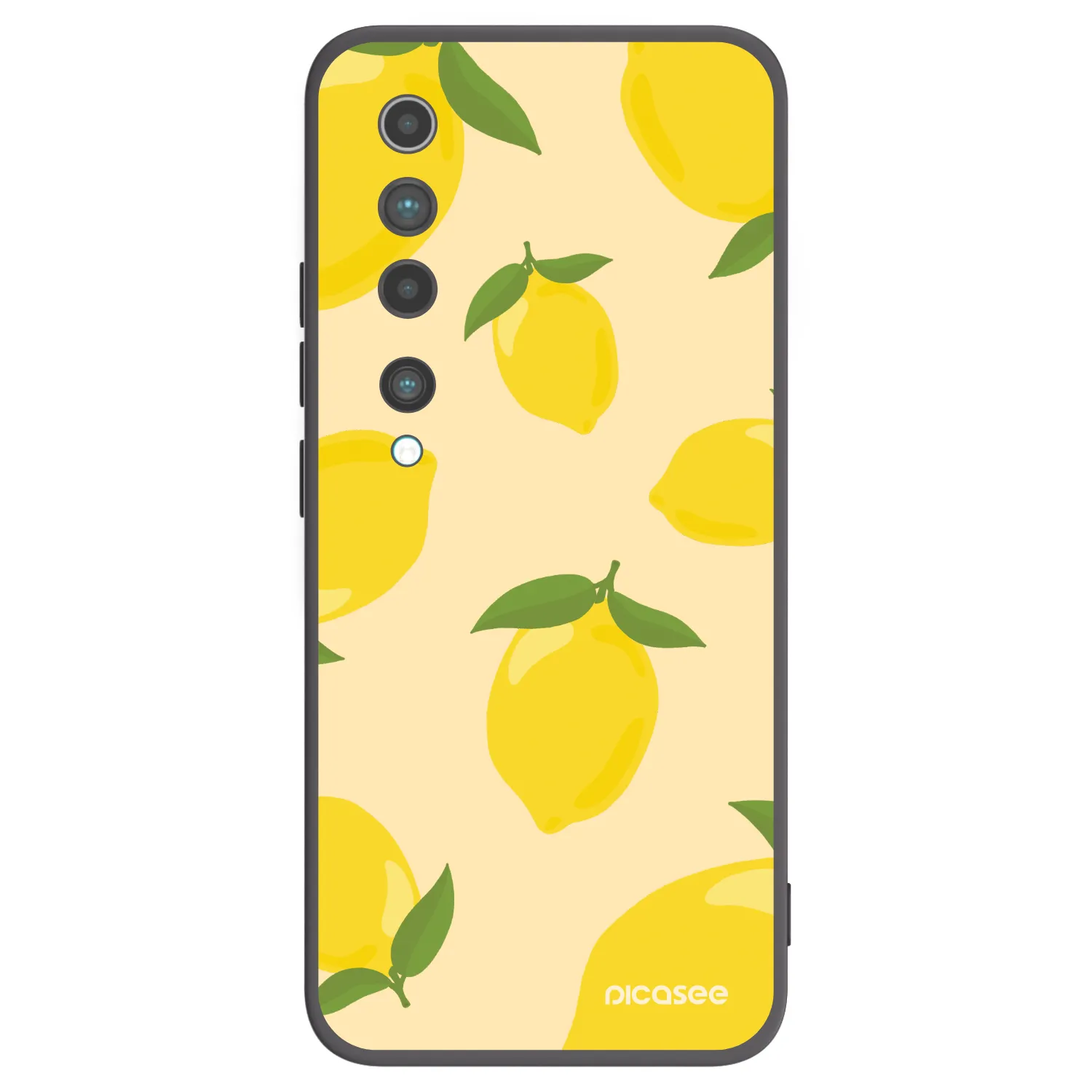 Picasee silikonowe czarne etui na Xiaomi Mi 10 - Limoncella