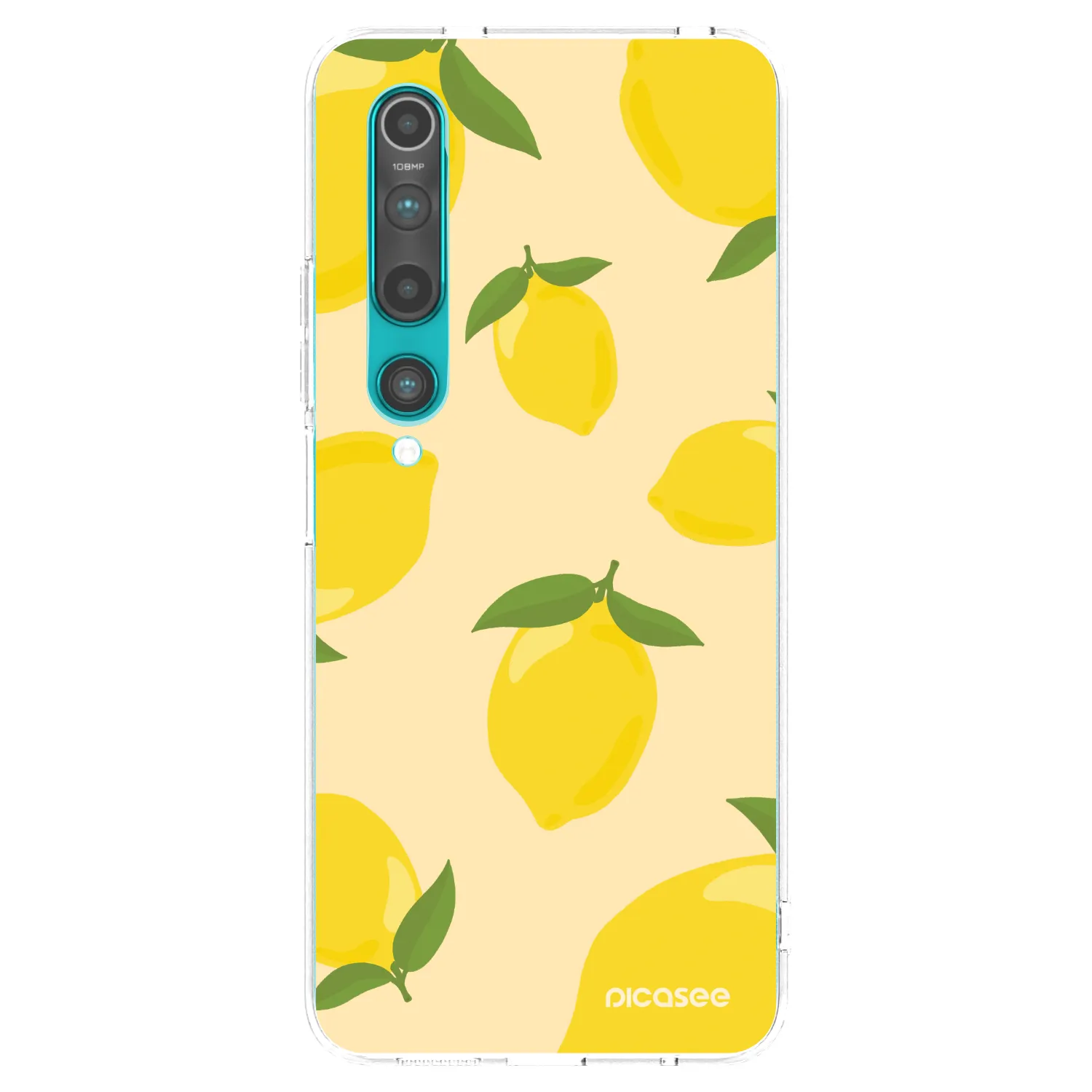 Picasee silikonowe przeźroczyste etui na Xiaomi Mi 10 - Limoncella