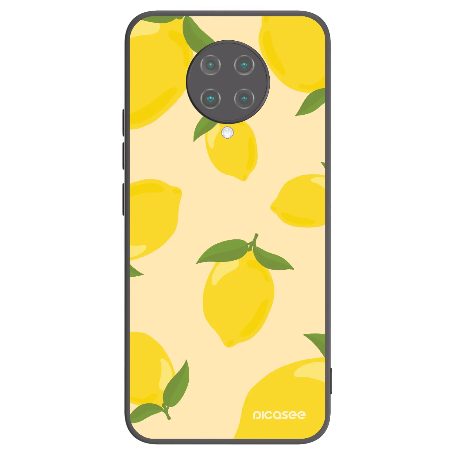 Picasee silikonowe czarne etui na Xiaomi Poco F2 Pro - Limoncella