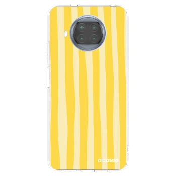 Picasee silikonowe przeźroczyste etui na Xiaomi Mi 10T Lite - Lines lemon