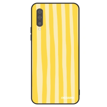 Etui na Samsung Galaxy A50 A505F - Lines lemon