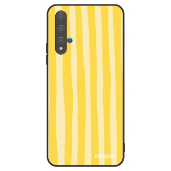 Etui na Huawei Nova 5T - Lines lemon