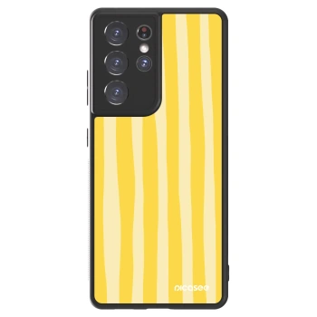 Picasee ULTIMATE CASE na Samsung Galaxy S21 Ultra 5G G998B - Lines lemon