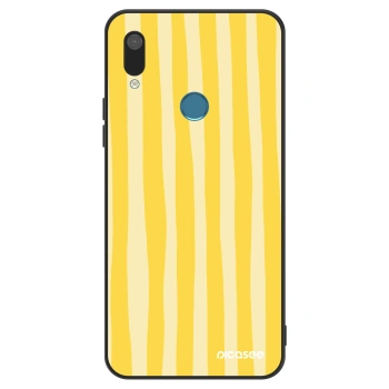 Etui na Huawei Y7 2019 - Lines lemon