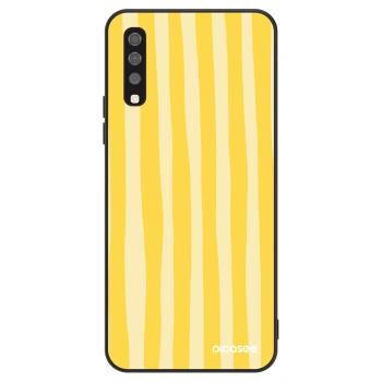 Etui na Samsung Galaxy A70 A705F - Lines lemon