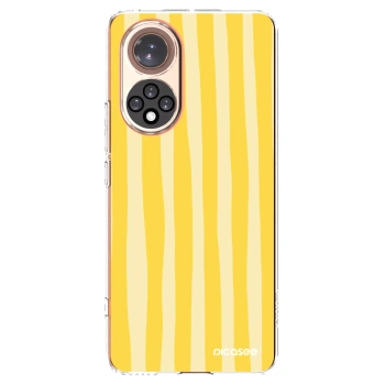 Picasee silikonowe przeźroczyste etui na Huawei Nova 9 - Lines lemon