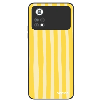 Etui na Xiaomi Poco X4 Pro 5G - Lines lemon