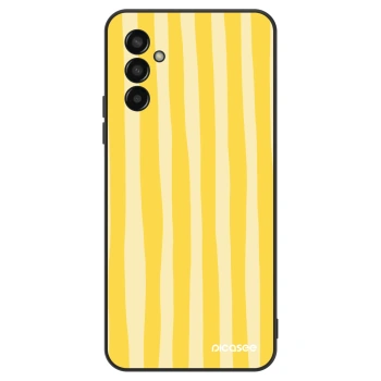 Etui na Samsung Galaxy M13 M135F - Lines lemon