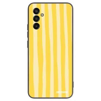 Etui na Samsung Galaxy M13 M135F - Lines lemon
