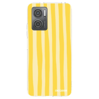 Picasee silikonowe przeźroczyste etui na Xiaomi Redmi 10 5G - Lines lemon
