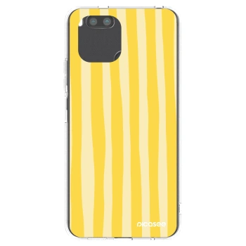 Picasee silikonowe przeźroczyste etui na Xiaomi Redmi A1 - Lines lemon