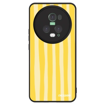Etui na Honor Magic5 Pro - Lines lemon
