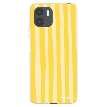 Picasee silikonowe przeźroczyste etui na Xiaomi Redmi A2 - Lines lemon