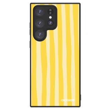 Picasee ULTIMATE CASE PowerShare pro Samsung Galaxy S23 Ultra 5G - Lines lemon