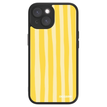 Etui na Apple iPhone 15 - Lines lemon