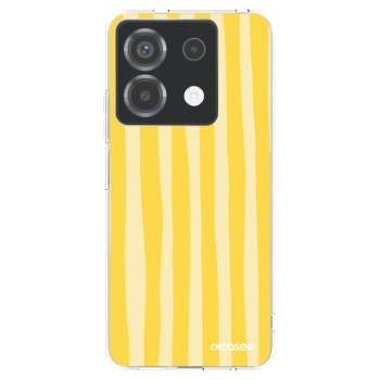 Picasee silikonowe przeźroczyste etui na Xiaomi Poco X6 - Lines lemon