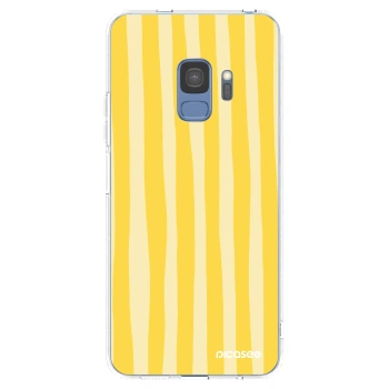 Etui na Samsung Galaxy S9 G960F - Lines lemon